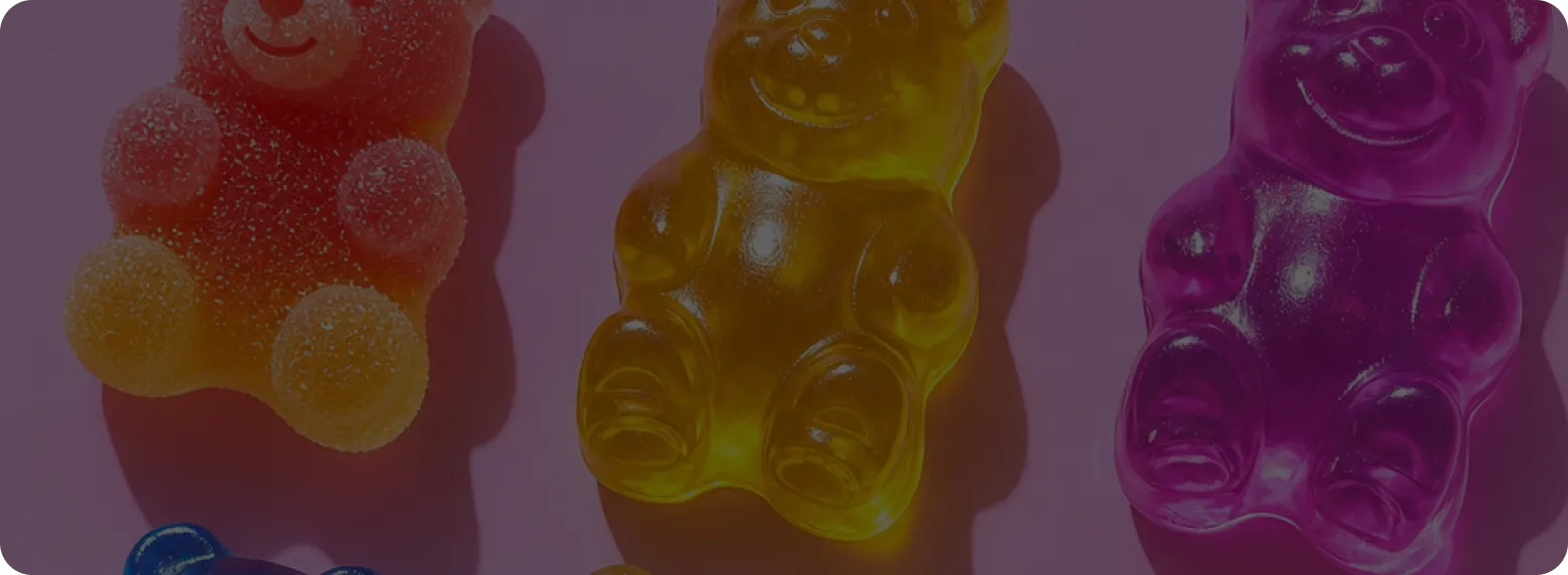 sweeto gummy bears close up